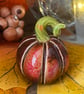 Brown Small standing ceramic pumpkin decoration  - Image 2