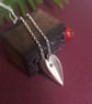 Silver Heart Pendant, Love Heart Necklace - Image 3