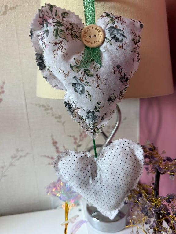 Hand made Lavender Hearts 