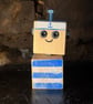 Sailor Sam Block Bot - Handmade Wooden Robot Sculpture