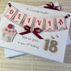 Personalised Boxed Birthday Card Any Age Daughter Granddaughter Mum 18 21 30 60 