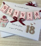 Personalised Boxed Birthday Card Any Age Daughter Granddaughter Mum 18 21 30 60  - Image 1