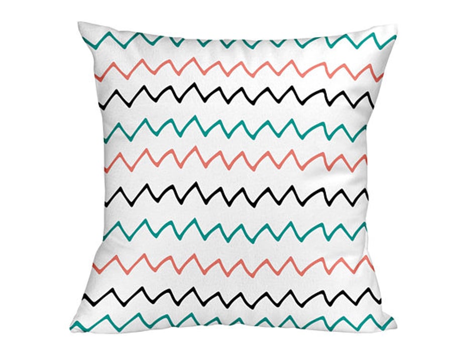Colourful Zigzags Cushion