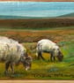 Original painting of sheep on reclaimed wood - Image 2