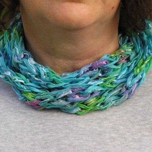 Ribbon Scarf - Adonis Blue