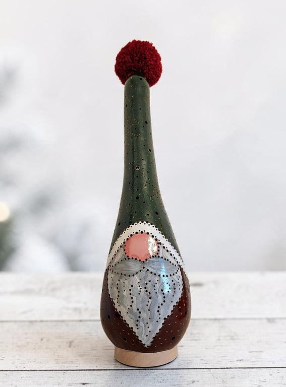 'Conker' Christmas Gonk Gourd Lamp