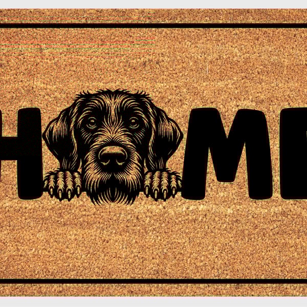 German Wirehaired Pointer Home Door Mat - Welcome Mat - 3 Sizes