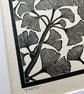 Linocut Print - Ginkgo - Nature Print - Limited Edition  - Image 10