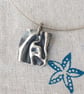 Folded silver pendant  - Image 2