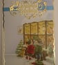 Christmas Card Children and Dog at the Toy Shop Window Christmas Greetings - Image 1