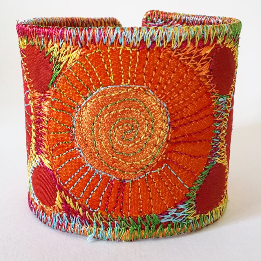Stitched Silk Cuff 
