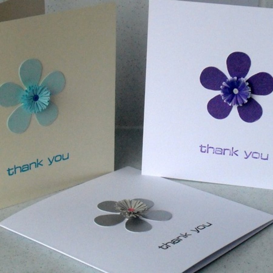 Thank you cards, set of 3