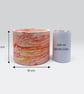 Large Plant Pot - Sunrise Marbled Red Orange and Yellow Planter - Image 10