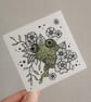 Flower Toad - Original Mini Drawing  - Image 1