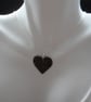  Copper Heart Pendant With Sterling Silver Chain Vintage - Image 2