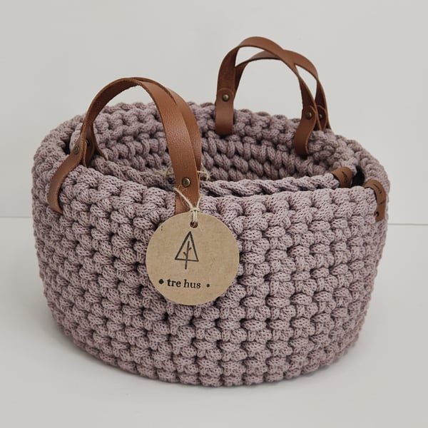 Boho Scandi Handmade Nesting Baskets