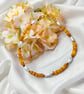 Orange Shell Bead Bracelet