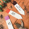 Set of Three Plant Markers - Plant Tags - Plant Labels - Clay Markers