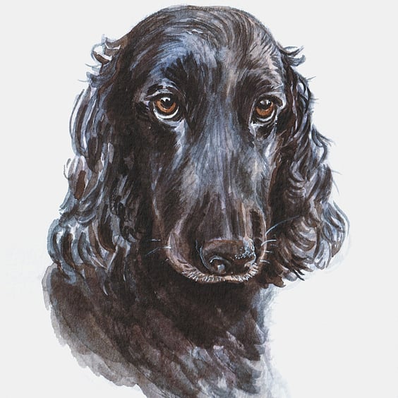 Custom A6 Pet Portrait WATERCOLOUR PAINTING