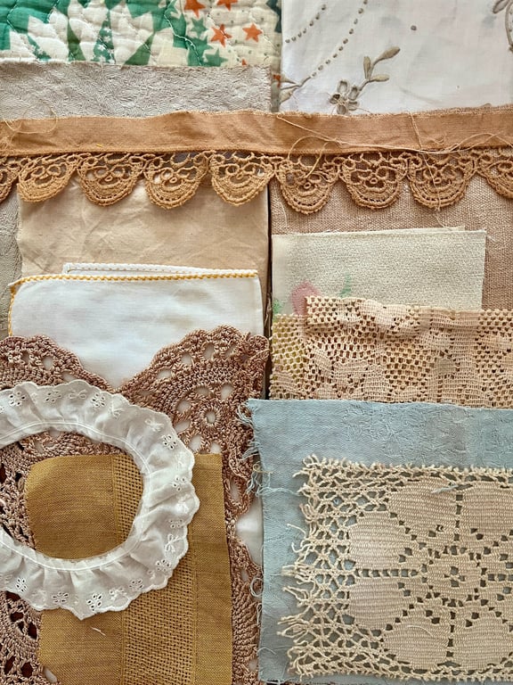 No.12 Vintage and Plant-Dyed Textile Fabric Inspiration Pack