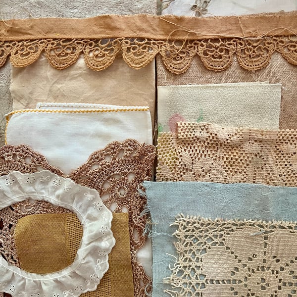 No.12 Vintage and Plant-Dyed Textile Fabric Inspiration Pack