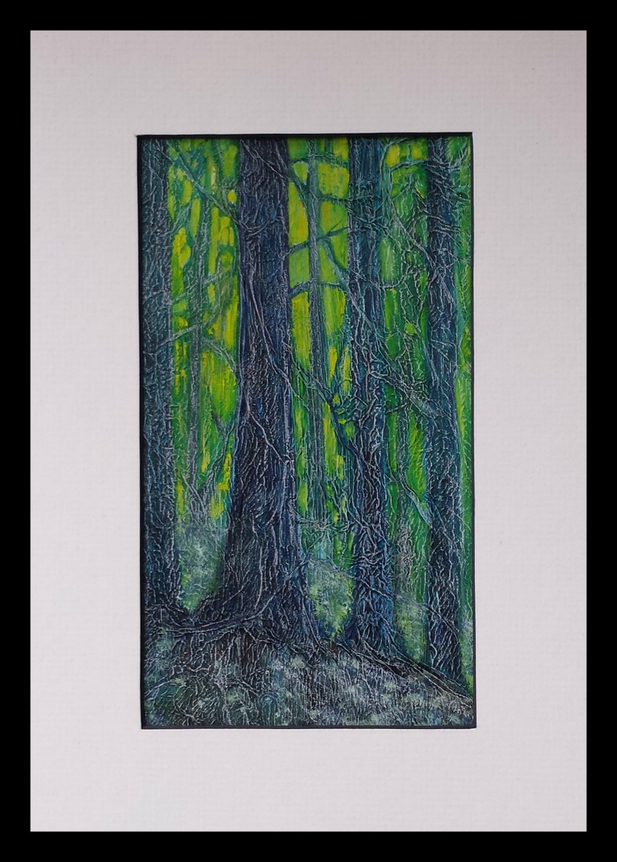 Forest Light, an original framed painting