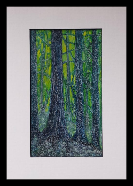 Forest Light, an original framed painting