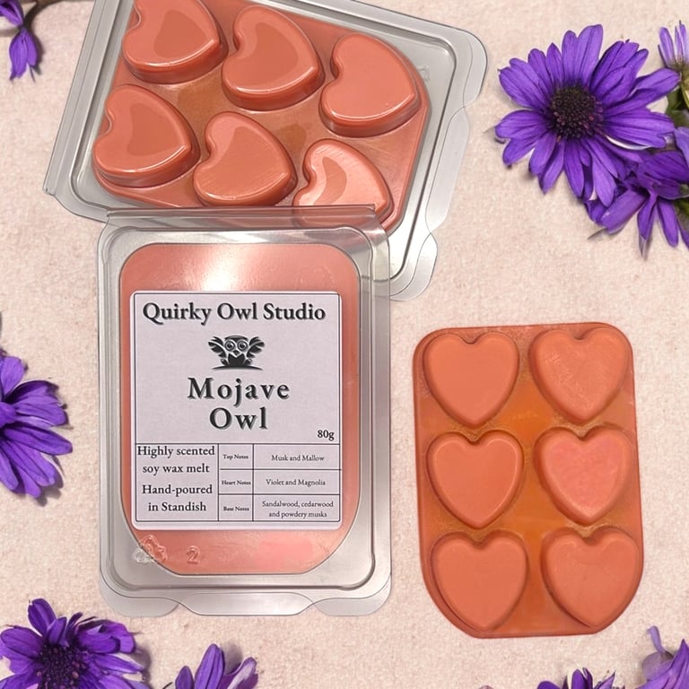 Mojave Owl Soy Wax Melt 80g Clean Floral Long Lasting Highly Scented