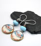 sea turtle ceramic earrings - Image 2