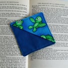 Corner bookmark,  bookmark, bookmark for child, teacher, book lover, turtle