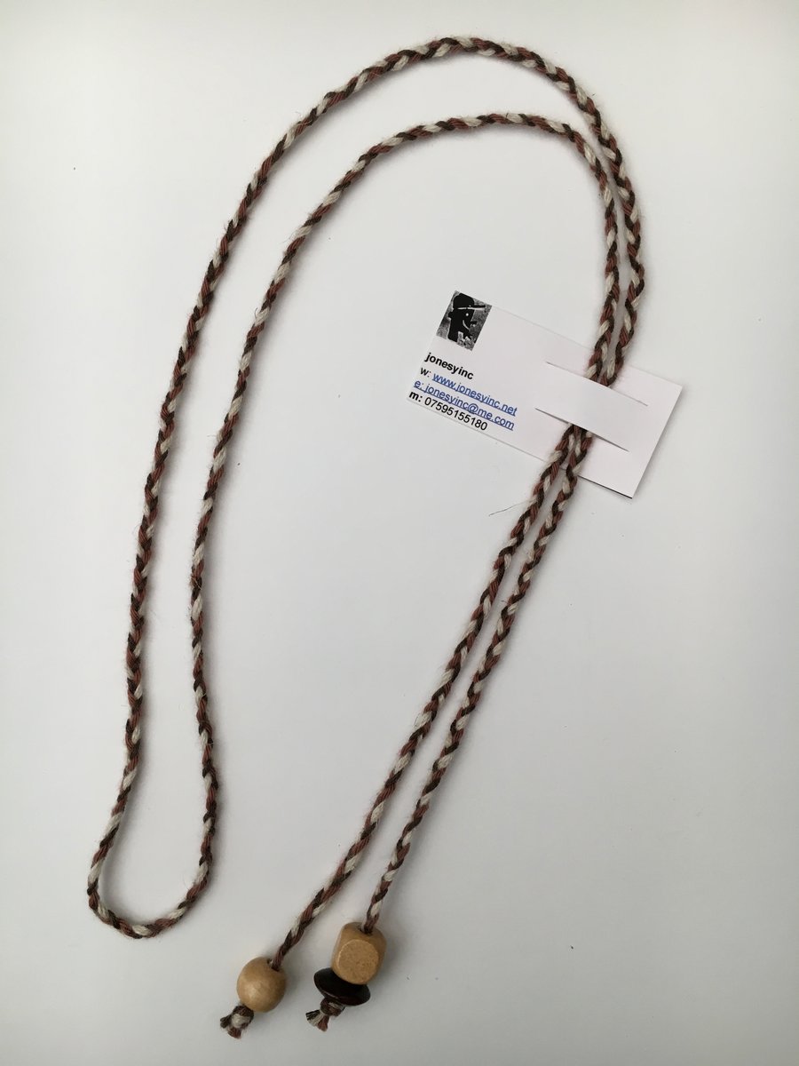 Hand-plaited wrap necklace (number 12)