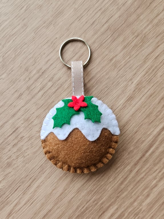 Christmas Pudding Keyring