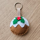 Christmas Pudding Keyring