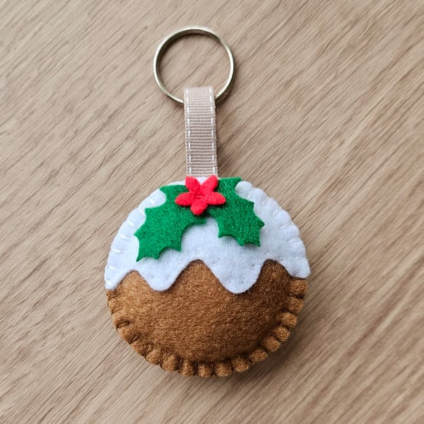 Christmas Pudding Keyring