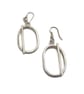 Sterling Silver Handmade Oval Hoop Earrings. Elegant & Timeless Design - Image 2