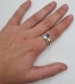 Tanzanite Iolite Moonstone Topaz Kyanite Beaded Stacking Ring - Image 8