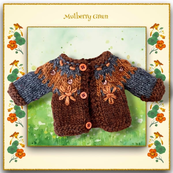 Reserved for Shani - Pumpkin Spice Cardigan 