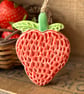 Ceramic strawberry decoration - Image 1