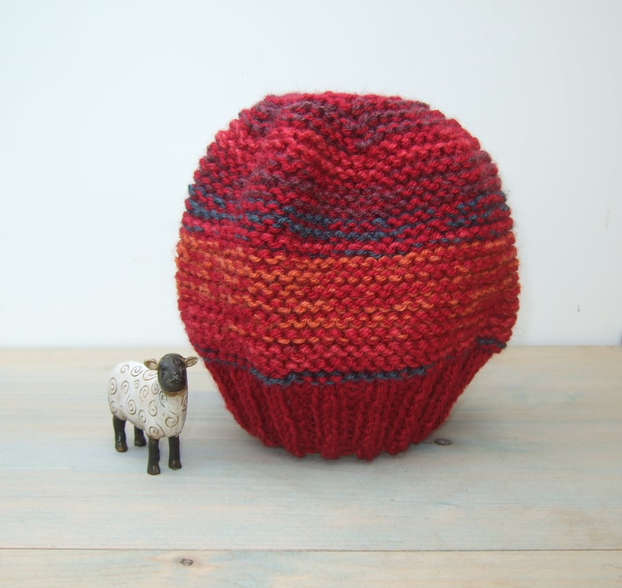 Colourful Knitted Beanie Hat
