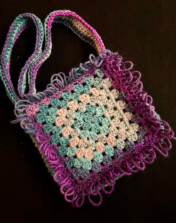 Hand Crocheted Shoulder Bag