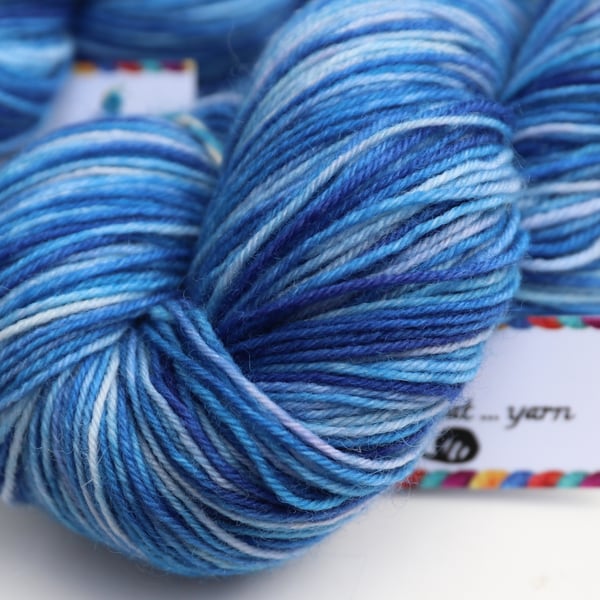 SALE: Arctic Chill - Superwash wool-nylon 4 ply yarn