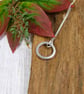 Silver Circle Necklace with 'Eternal Love' Message Inside - Image 6