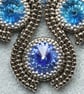 Blue and Silver Waterfall Necklace - Image 3