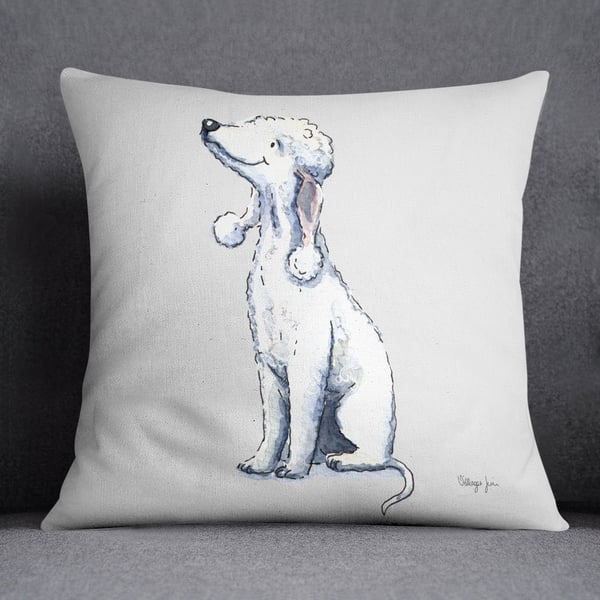 Bedlington Terrier Sitting Cushion