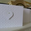 Pack of 5 blank Cross Stitch and Heart Cards