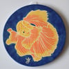 A125 Wall plaque coaster fish (Free UK postage)