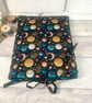 Moon & Stars Fabric Book Sleeve with Ties - Image 4