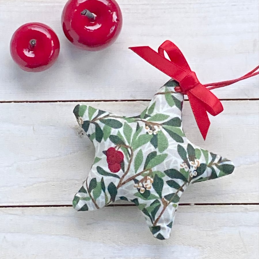 BERRIES AND LEAVES - CHRISTMAS STAR DECORATION