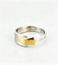 Arrow Ring, silver and gold ring, contemporary ring, simple modern ring, arrows, - Image 8