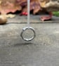 Petite Silver Twig Ring Necklace - Image 6